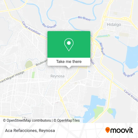 Aca Refacciones map