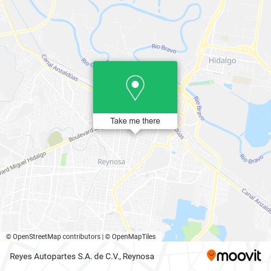 Mapa de Reyes Autopartes S.A. de C.V.