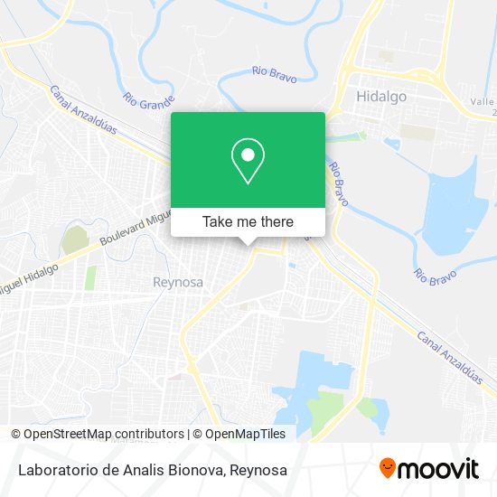 Laboratorio de Analis Bionova map