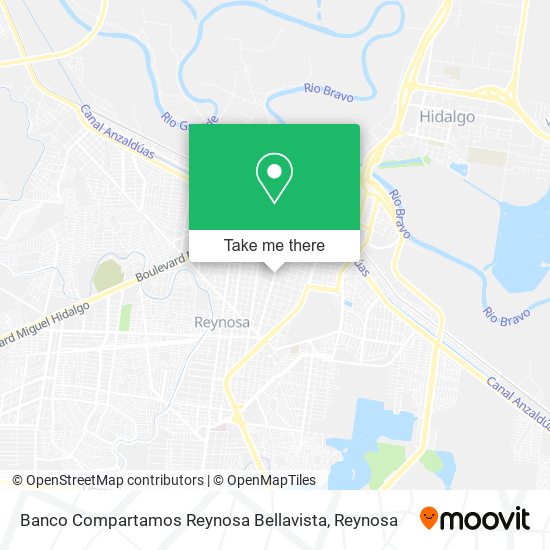 Banco Compartamos Reynosa Bellavista map
