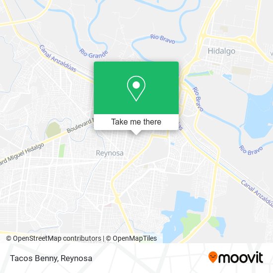 Tacos Benny map