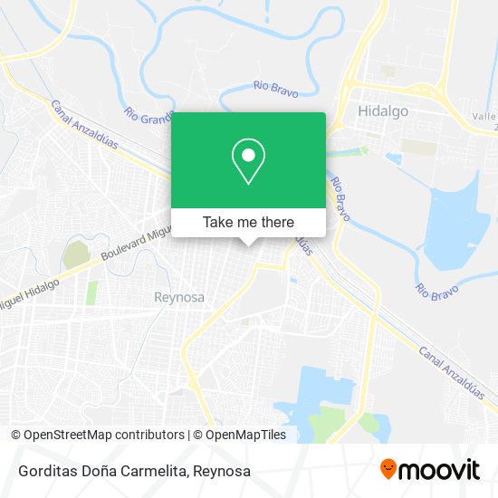 Mapa de Gorditas Doña Carmelita