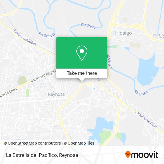Mapa de La Estrella del Pacífico