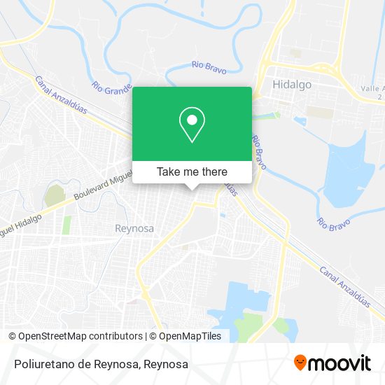 Poliuretano de Reynosa map