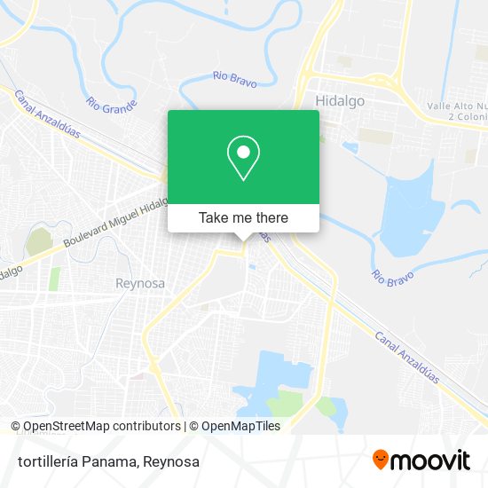 tortillería Panama map