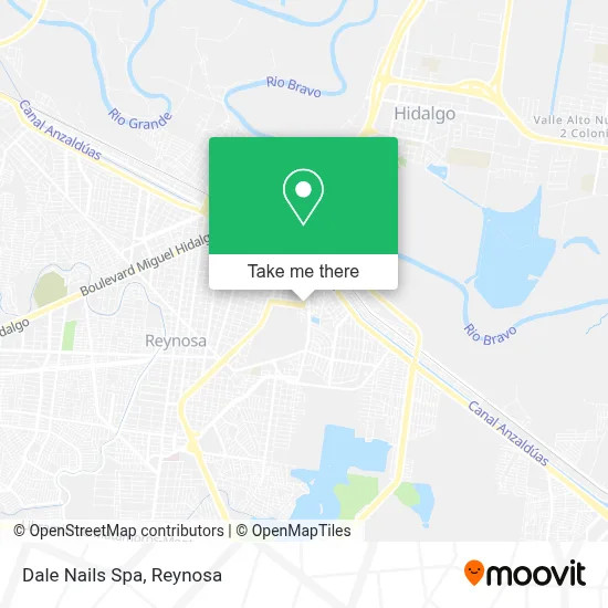 Dale Nails Spa map