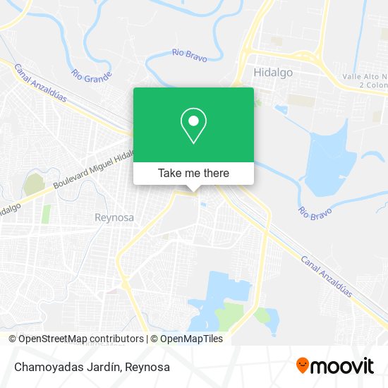 Chamoyadas Jardín map