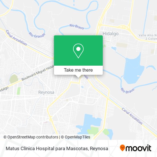 Mapa de Matus Clínica Hospital para Mascotas