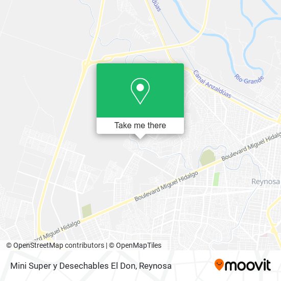 Mapa de Mini Super y Desechables El Don
