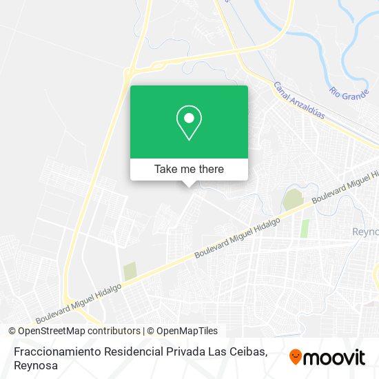 Fraccionamiento Residencial Privada Las Ceibas map