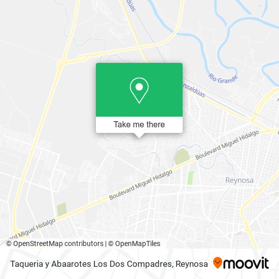 Mapa de Taqueria y Abaarotes Los Dos Compadres