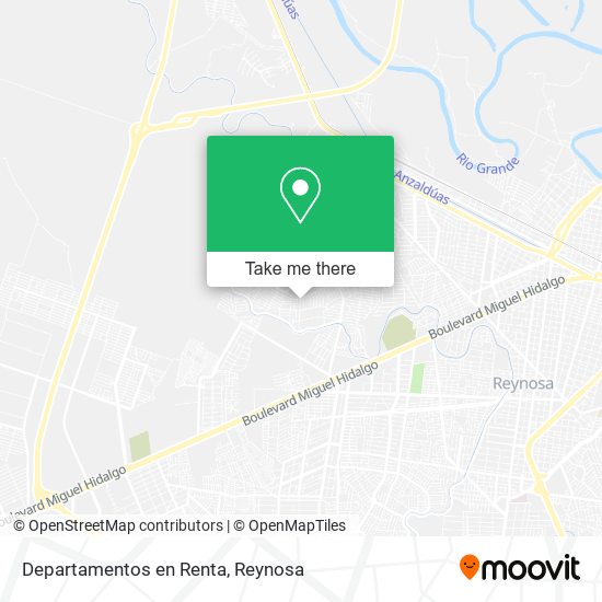 Departamentos en Renta map
