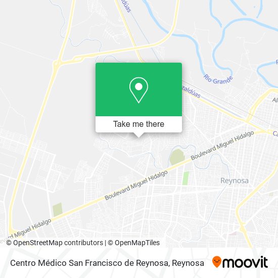 Mapa de Centro Médico San Francisco de Reynosa