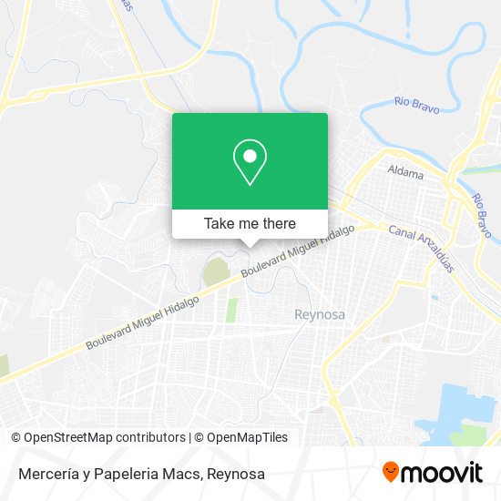 Mercería y Papeleria Macs map