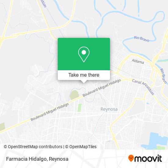 Mapa de Farmacia Hidalgo