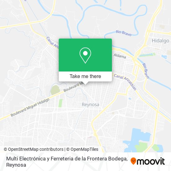 Multi Electrónica y Ferreteria de la Frontera Bodega map