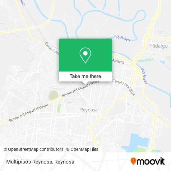 Multipisos Reynosa map