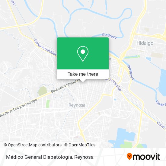 Médico General Diabetologia map