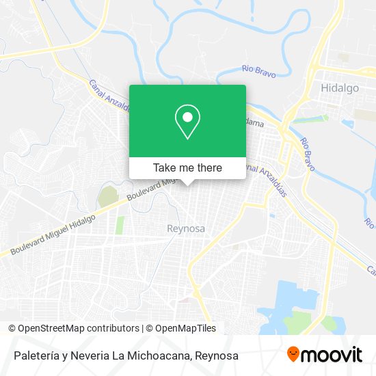 Paletería y Neveria La Michoacana map