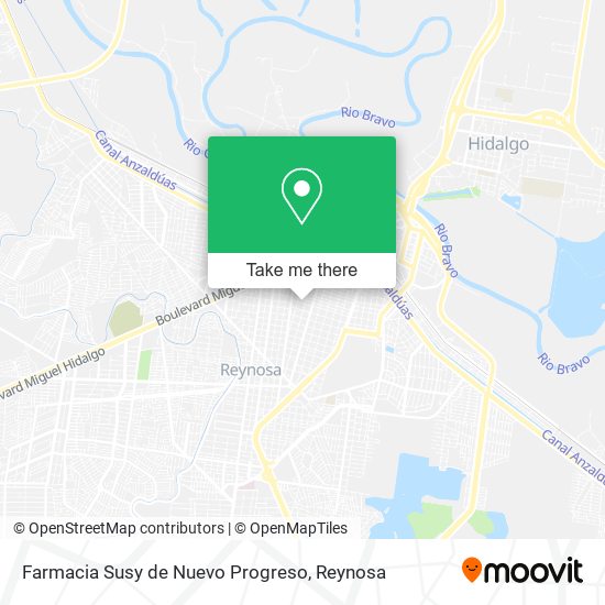 Farmacia Susy de Nuevo Progreso map