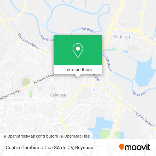 Mapa de Centro Cambiario Cca SA de CV