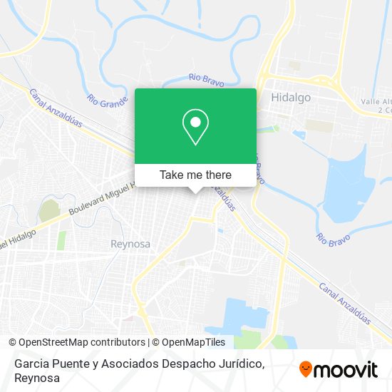 Mapa de Garcia Puente y Asociados Despacho Jurídico