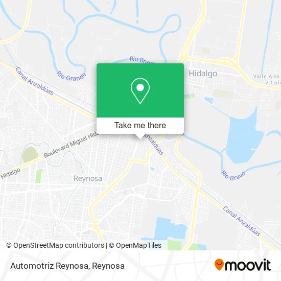 Automotriz Reynosa map