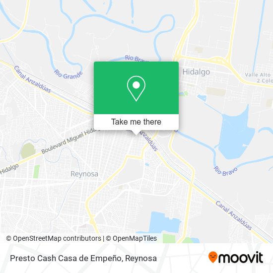 Presto Cash Casa de Empeño map