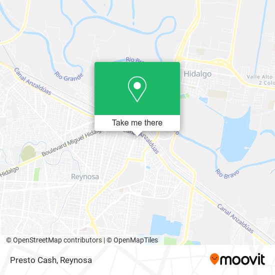 Mapa de Presto Cash