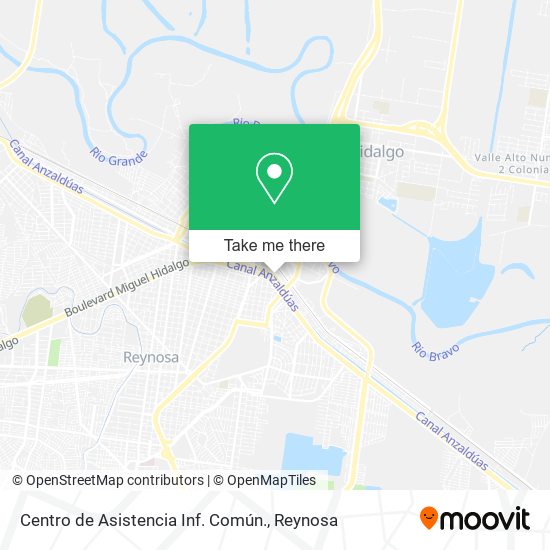 Mapa de Centro de Asistencia Inf. Común.