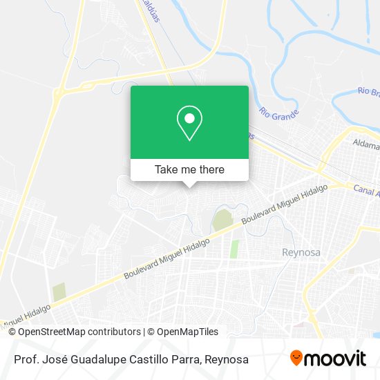 Prof. José Guadalupe Castillo Parra map