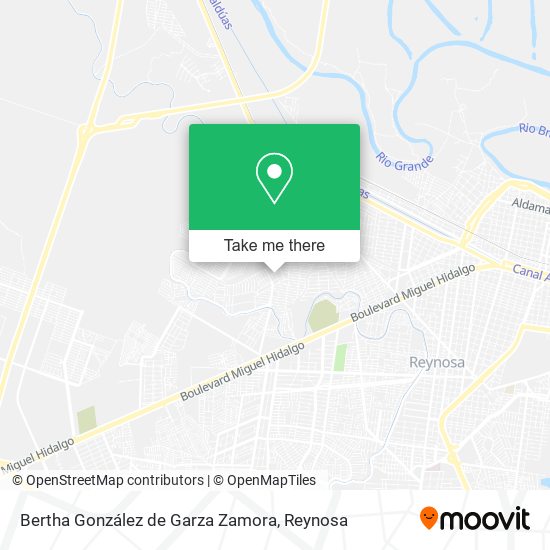Bertha González de Garza Zamora map