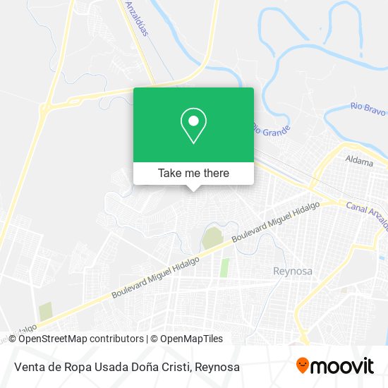 Mapa de Venta de Ropa Usada Doña Cristi