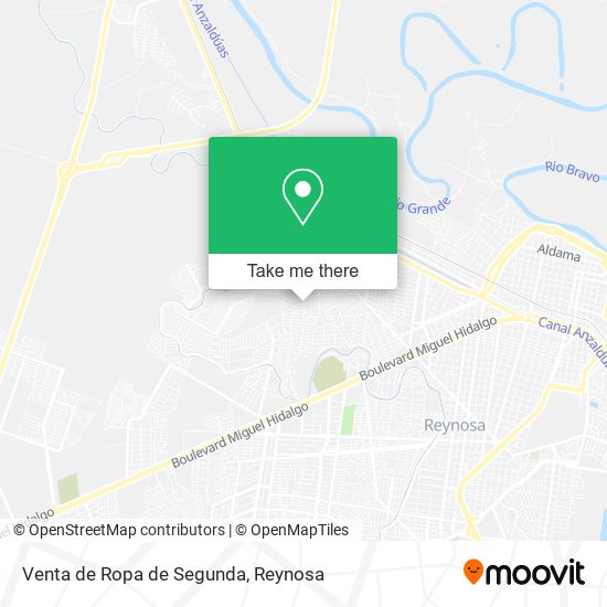 Mapa de Venta de Ropa de Segunda