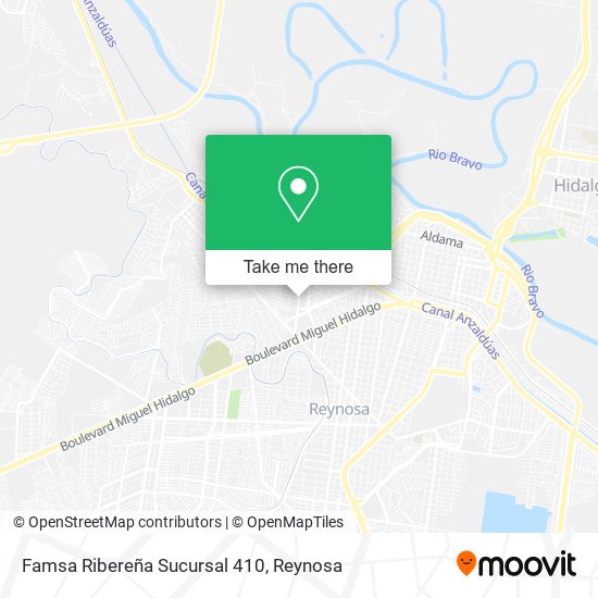 Mapa de Famsa Ribereña Sucursal 410