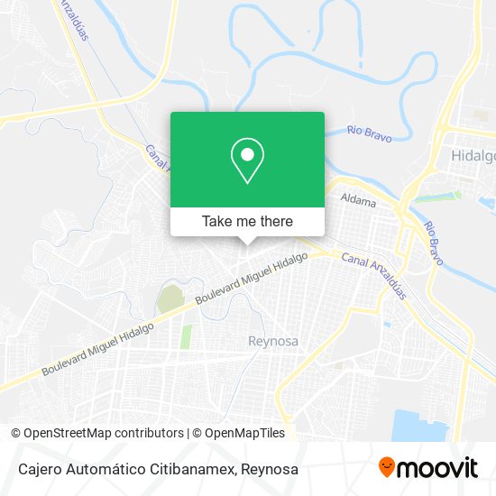 Mapa de Cajero Automático Citibanamex