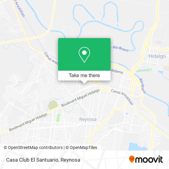 Casa Club El Santuario map