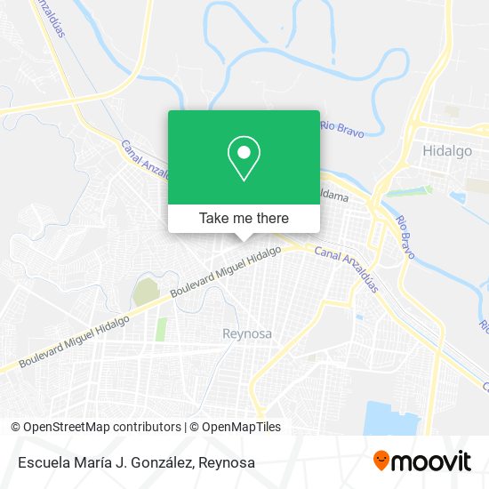 Mapa de Escuela María J. González