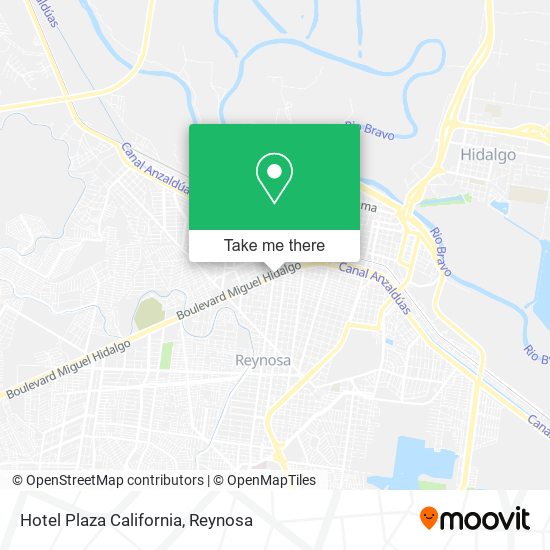 Mapa de Hotel Plaza California