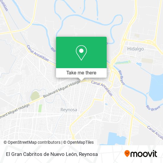 El Gran Cabritos de Nuevo León map