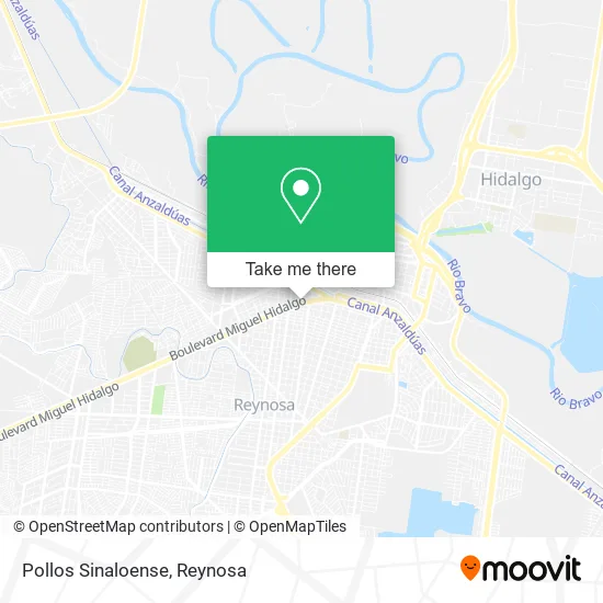 Pollos Sinaloense map