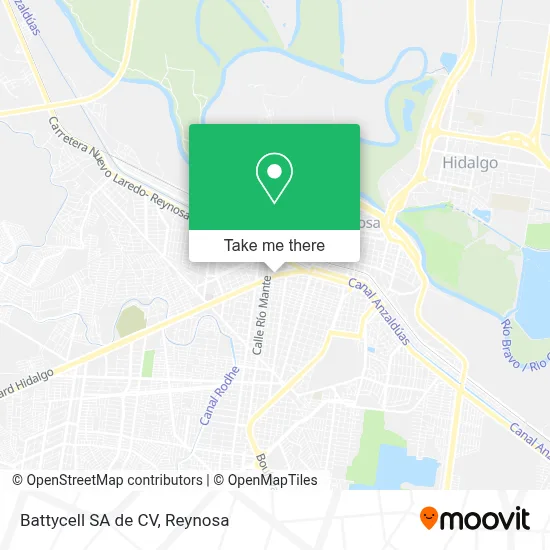 Battycell SA de CV map