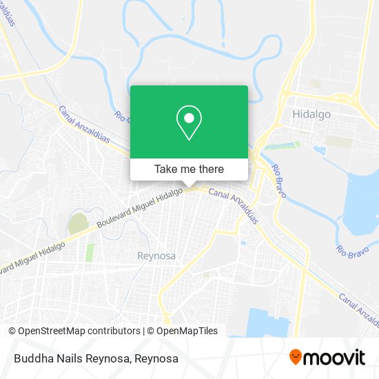 Buddha Nails Reynosa map