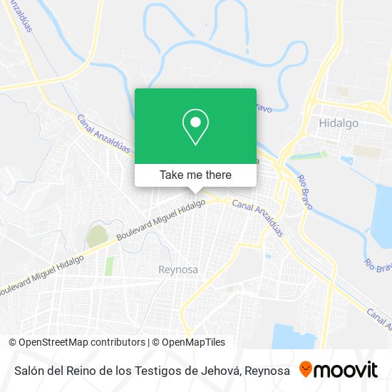 Salón del Reino de los Testigos de Jehová map
