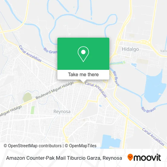 Amazon Counter-Pak Mail Tiburcio Garza map