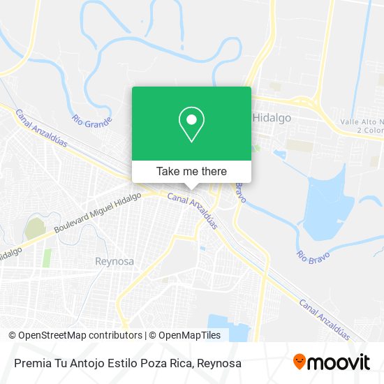 Mapa de Premia Tu Antojo Estilo Poza Rica