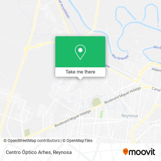 Centro Óptico Arhes map