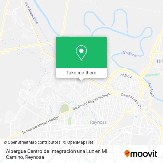 Albergue Centro de Integración una Luz en Mi Camino map
