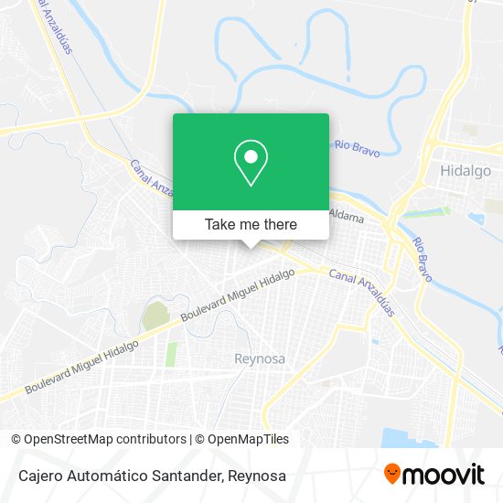 Cajero Automático Santander map