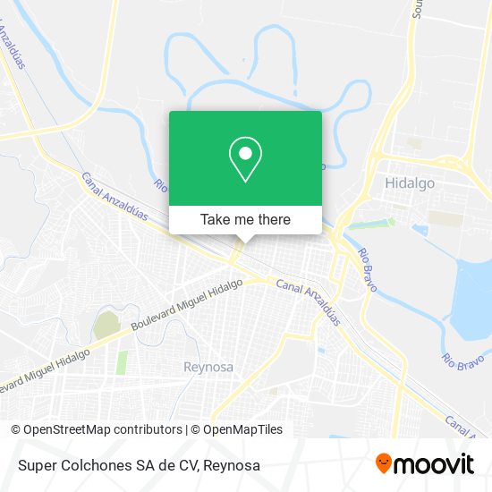 Mapa de Super Colchones SA de CV